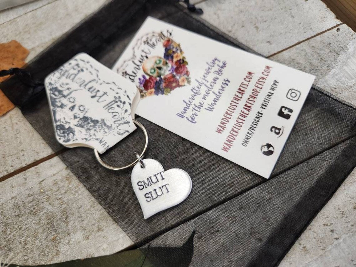 Smut book lover keychain