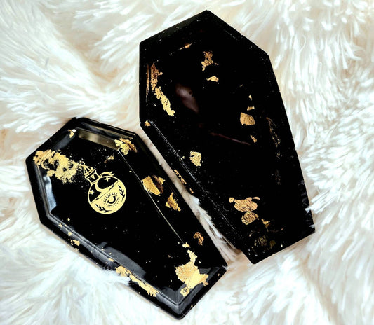 Mystical tarot coffin trinket box