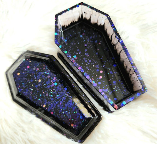 Orange drip Coffin trinketbox