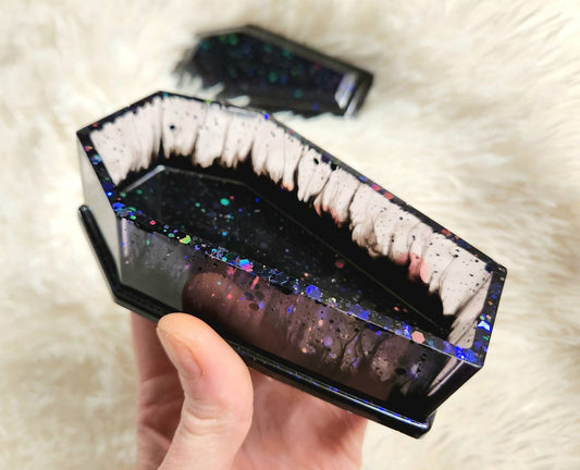 Purple drip coffin stashbox