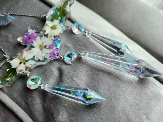 Floral bat suncatcher