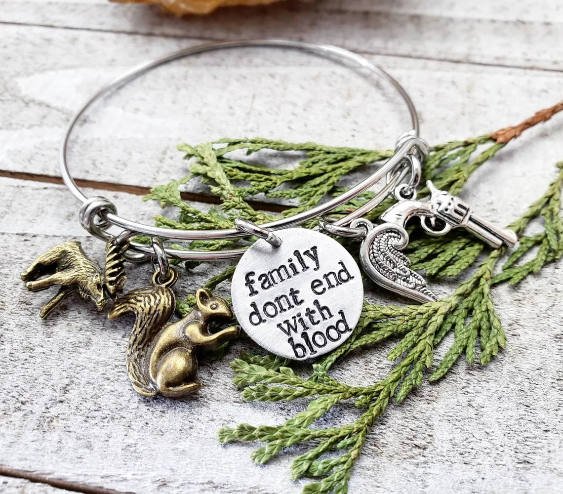 Supernatural family charm bangle