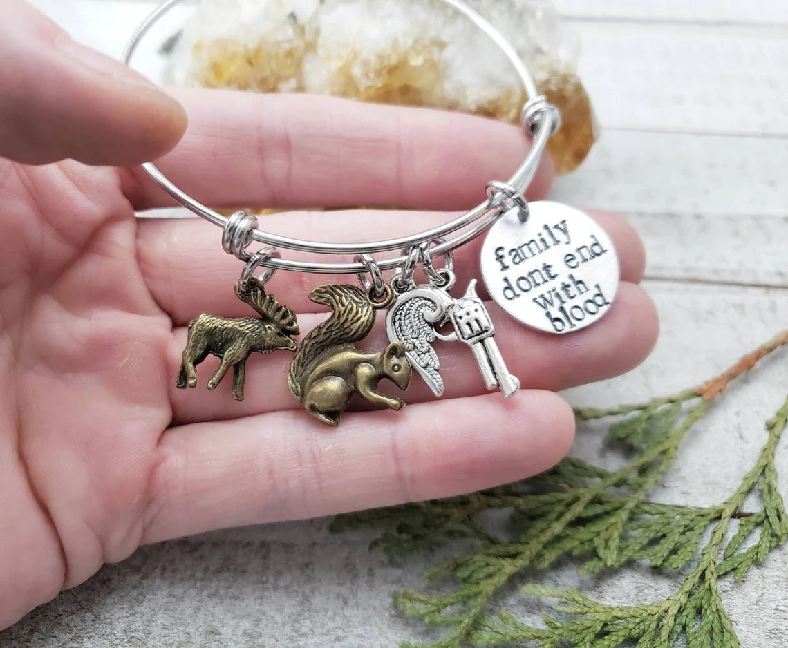 Supernatural family charm bangle