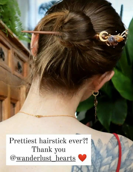 Boho Gemstone hair stick