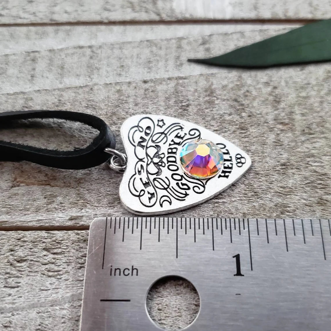 Ouija planchette choker necklace