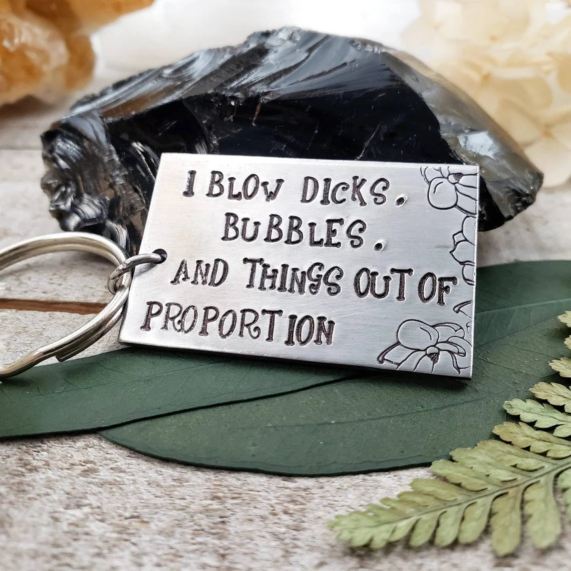 Out of proportion keychain