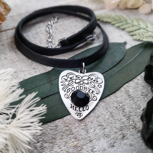 Ouija planchette choker necklace