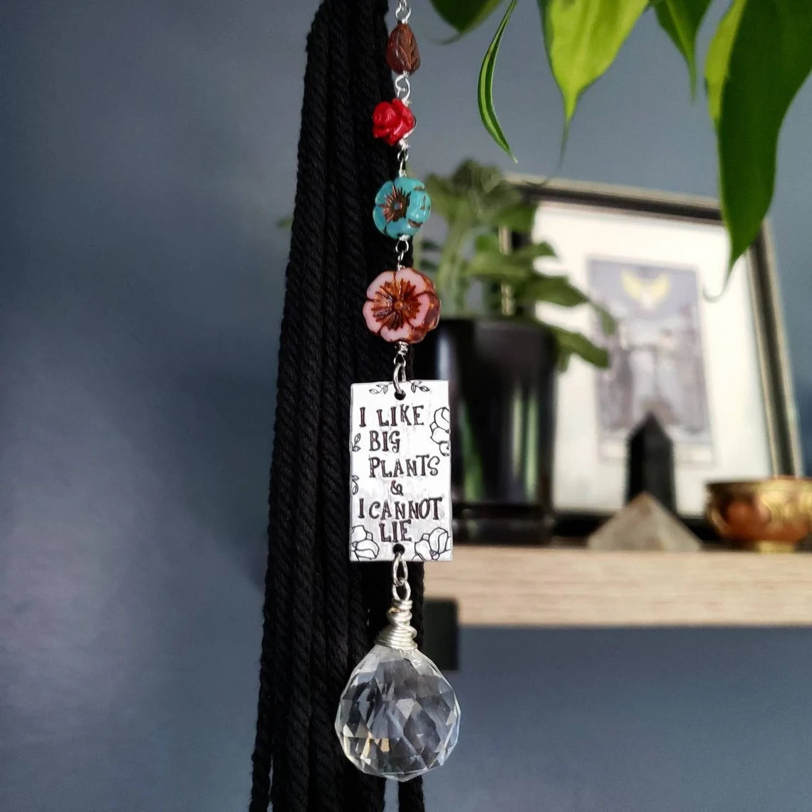 I like big plants crystal plant charm
