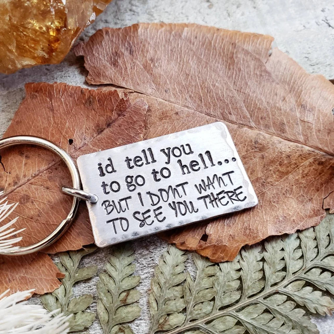 Go to hell keychain
