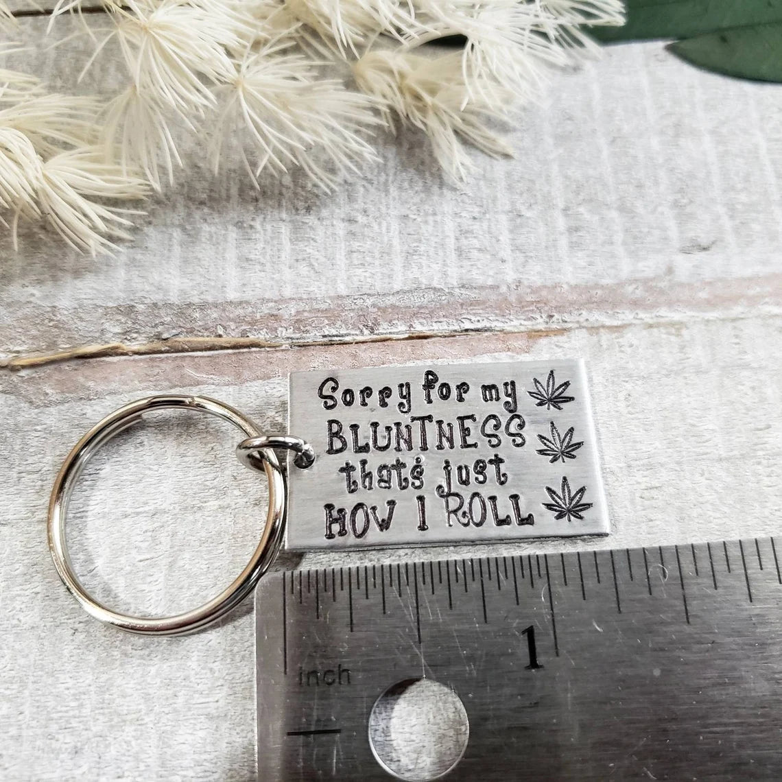 Sorry for my Bluntness keychain