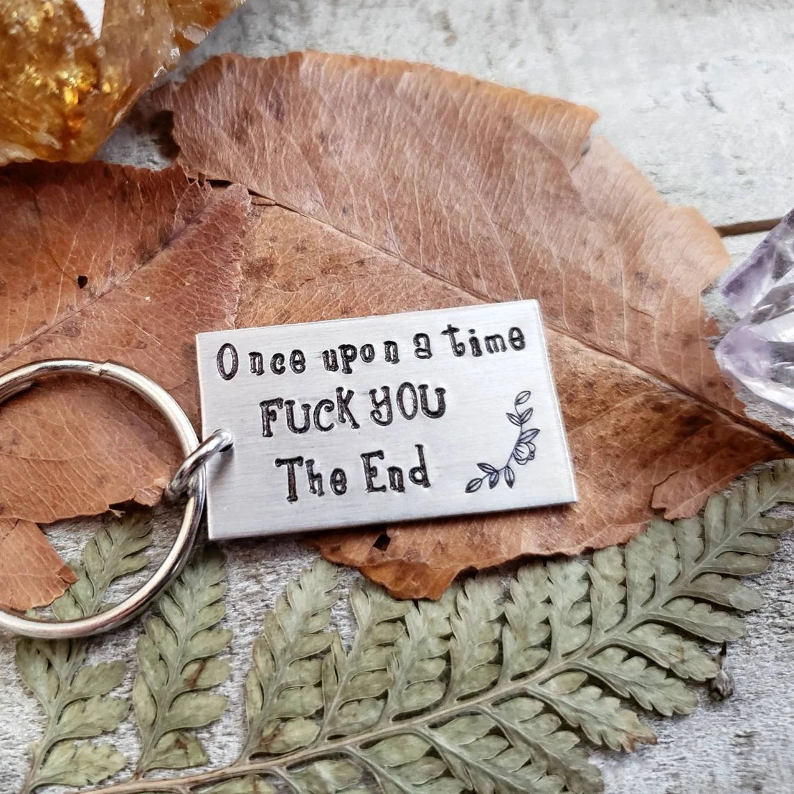 Story time F you keychain