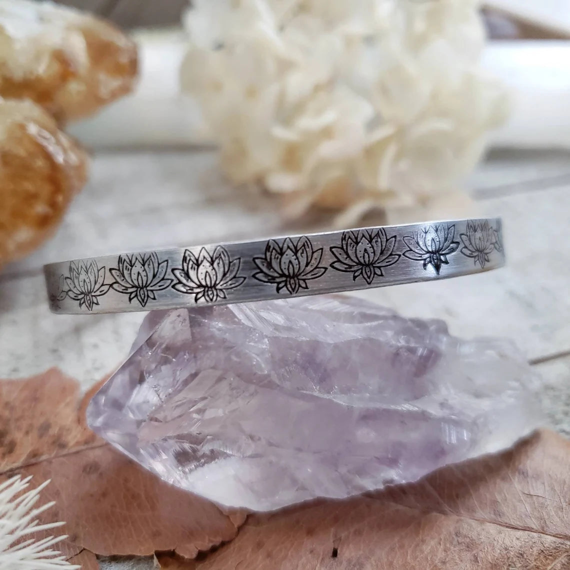 Lotus flower cuff