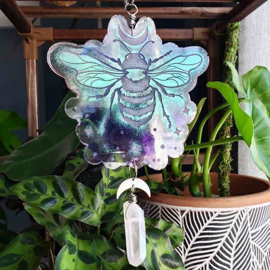 Celestial Bee garden suncatcher
