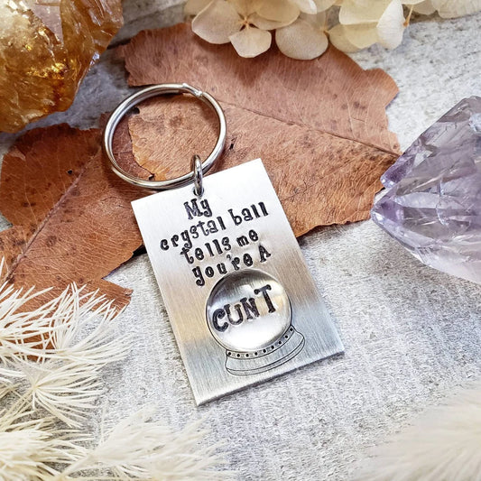 Crystal ball keychain