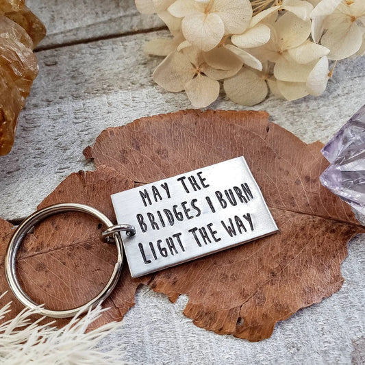Burning bridges Keychain