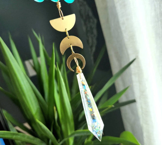 Bee moon phase Suncatcher