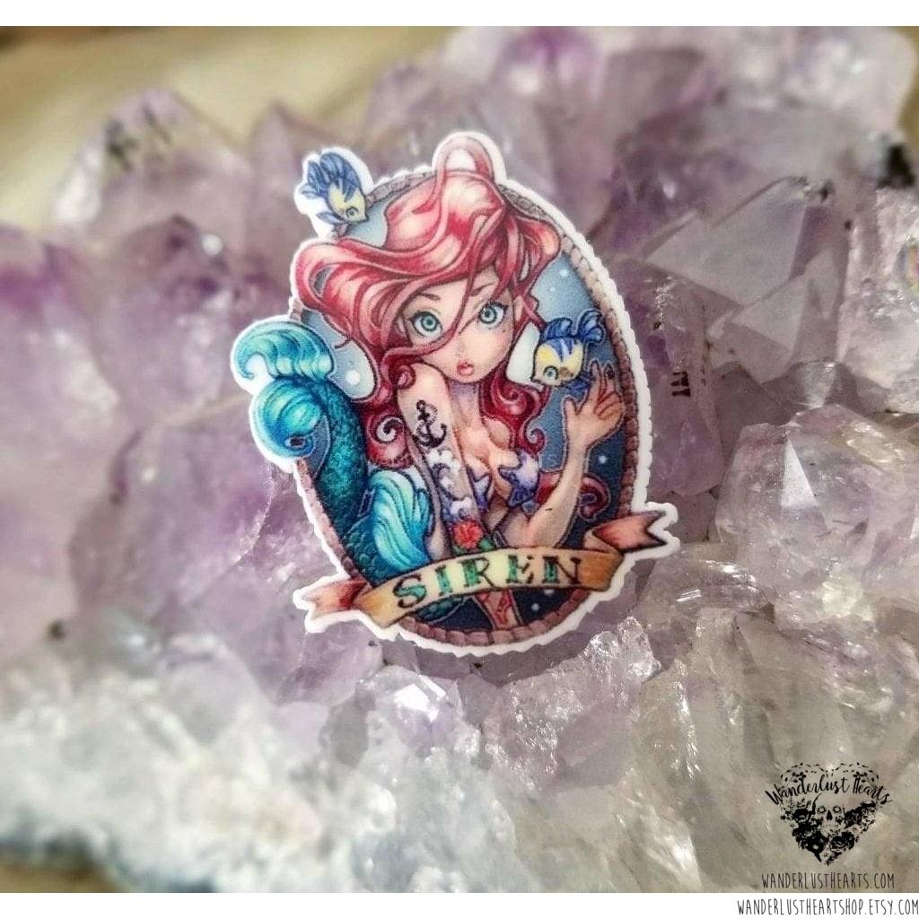 Mermaid pin-Wanderlust Hearts