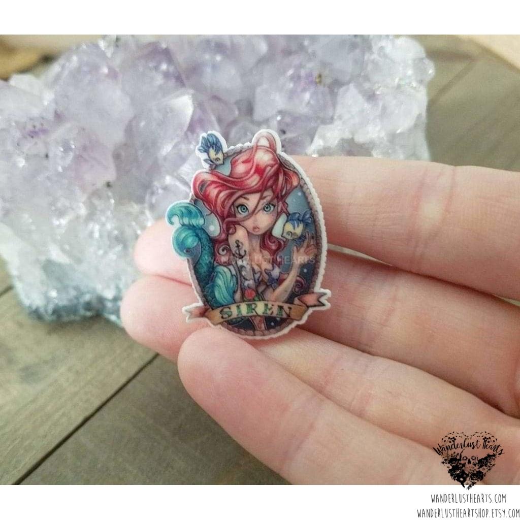 Mermaid pin-Wanderlust Hearts