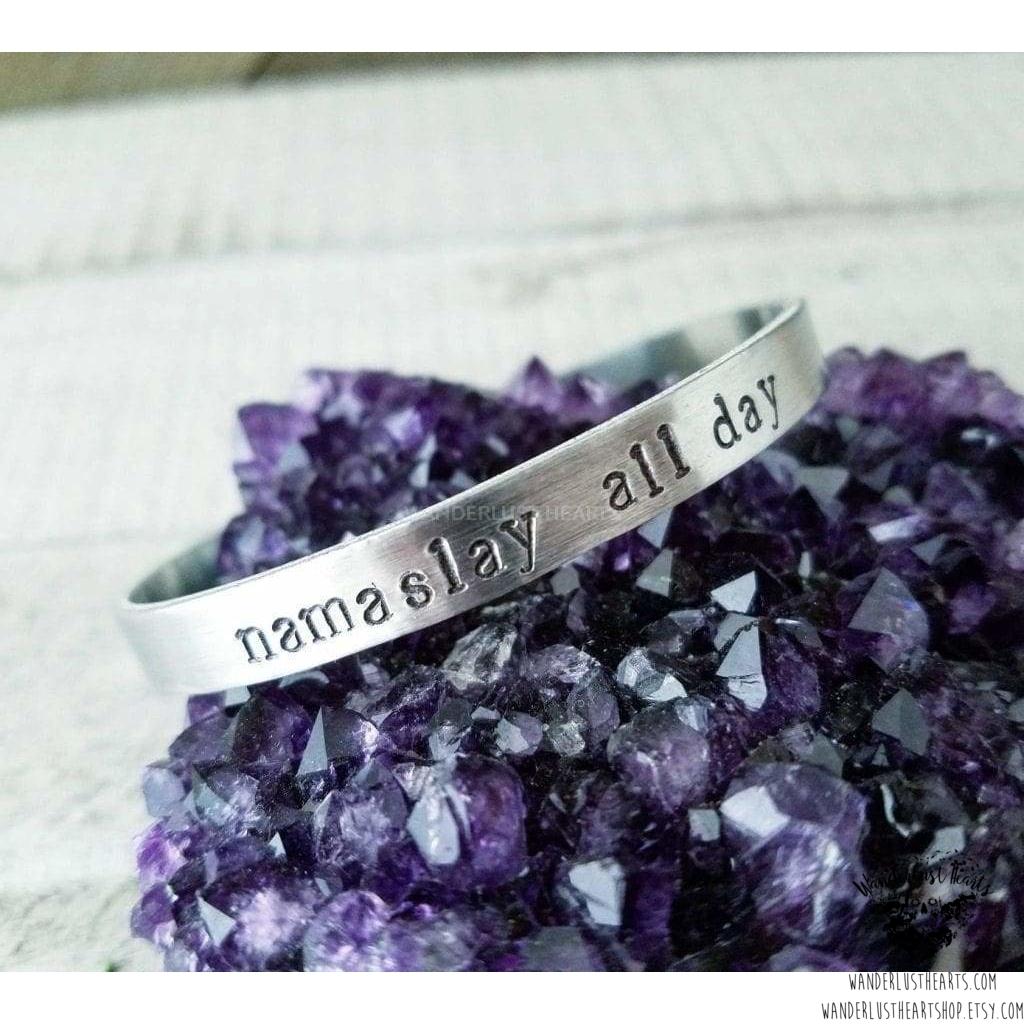 Namaslay all day cuff bracelet-Wanderlust Hearts