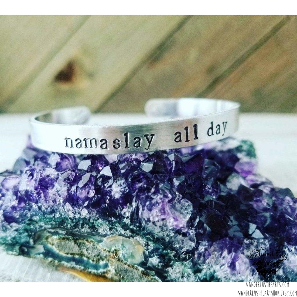 Namaslay all day cuff bracelet-Wanderlust Hearts