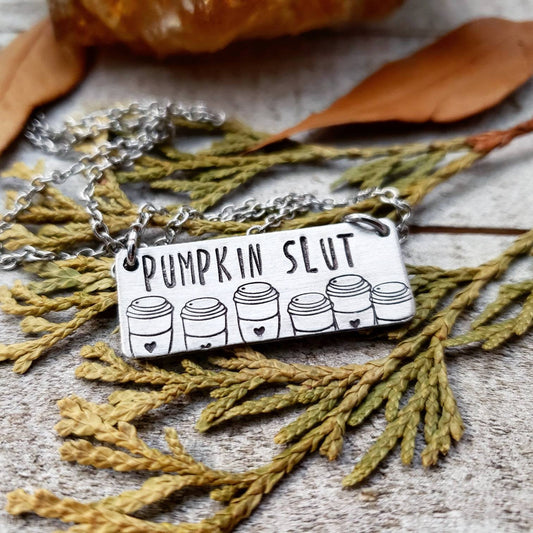 Pumpkin slut necklace