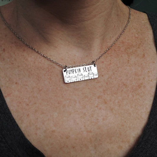 Pumpkin slut necklace