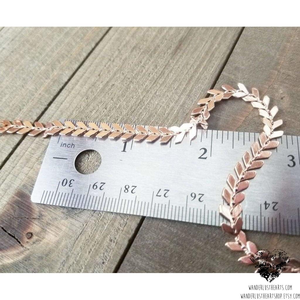 Rose gold Chevron choker-Wanderlust Hearts