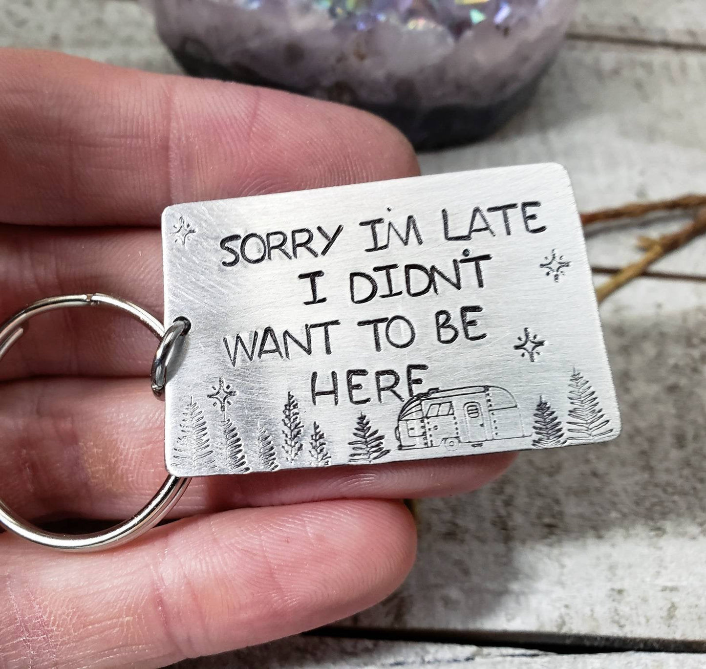 A-social keychain
