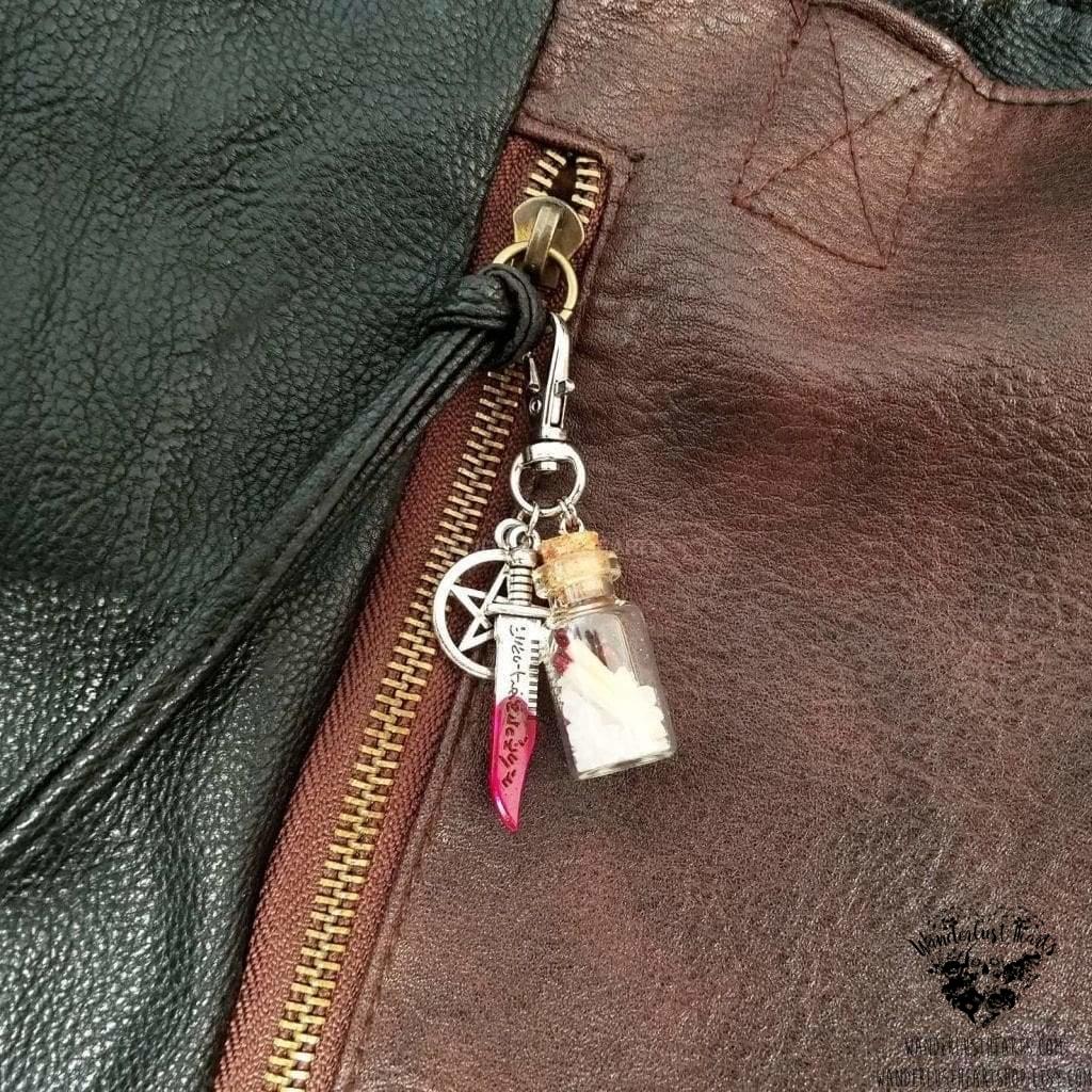 Supernatural bag charm | salt and burn bottle-Wanderlust Hearts