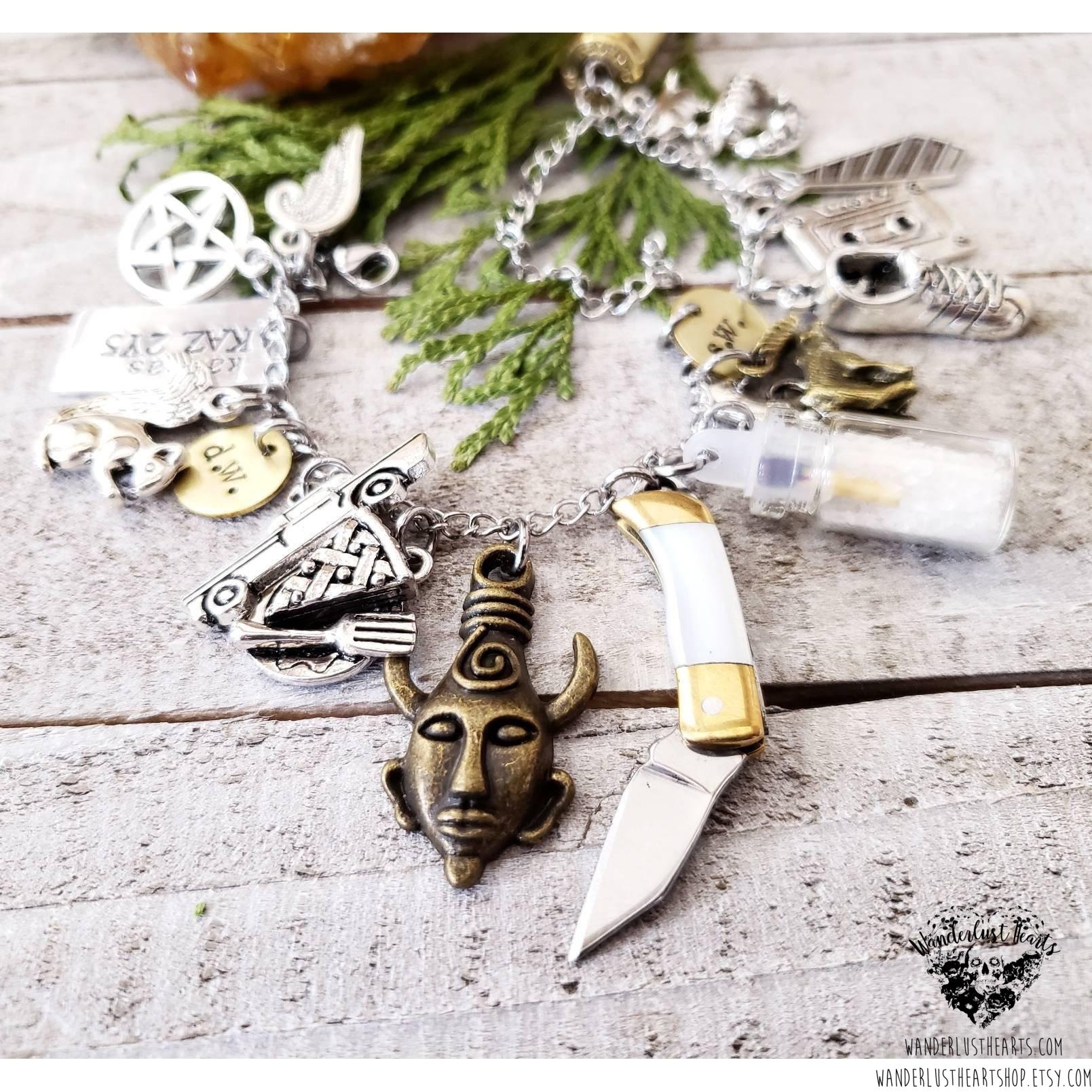 Supernatural charm bracelet | WanderlustHearts ORIGINAL DESIGN-Wanderlust Hearts