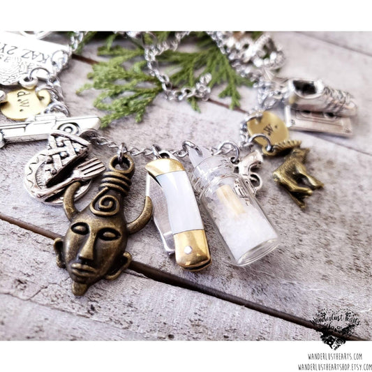 Supernatural charm bracelet | WanderlustHearts ORIGINAL DESIGN-Wanderlust Hearts
