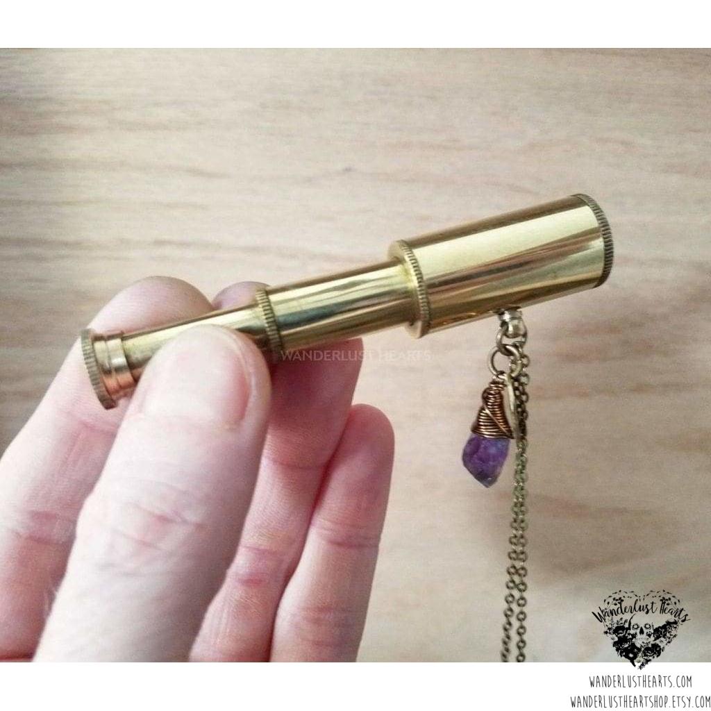 Telescope necklace | Veni Vidi Amavi-Wanderlust Hearts