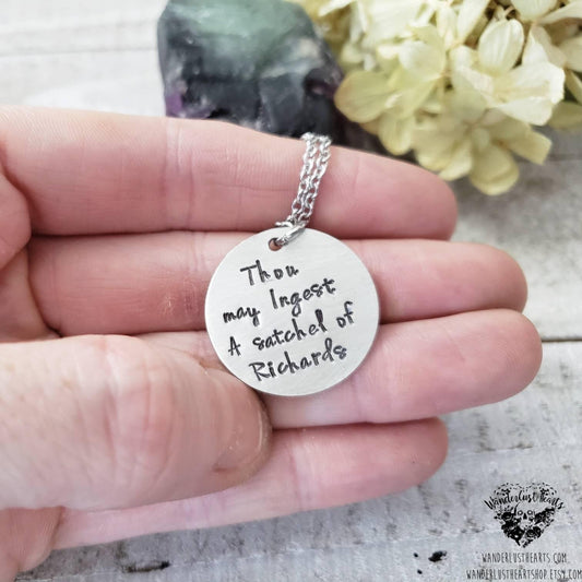 Thou may ingest a satchel of Richards necklace-Wanderlust Hearts