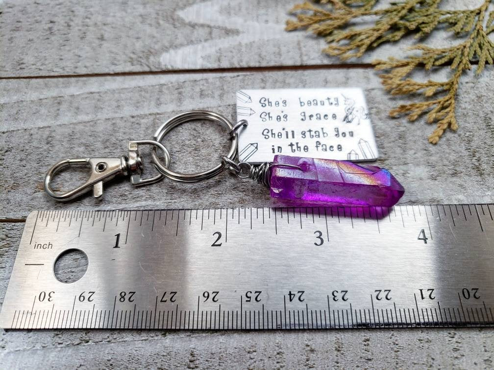 Stabby Unicorn keychain