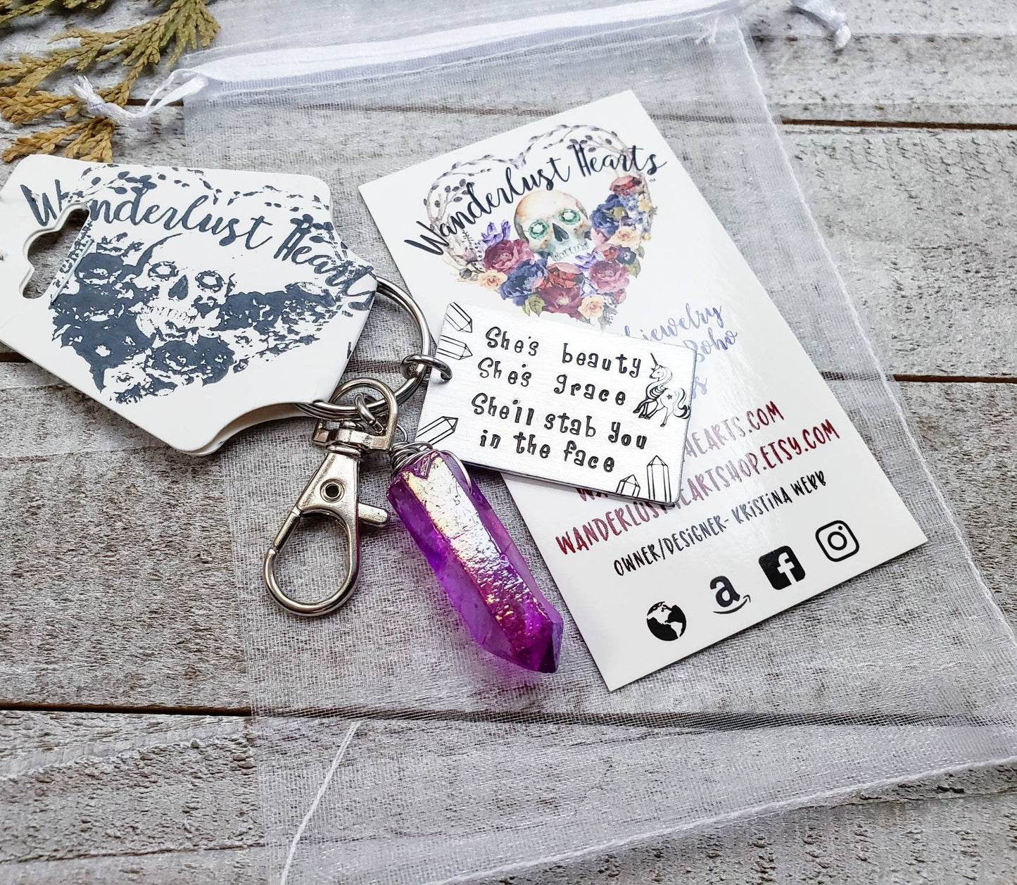 Stabby Unicorn keychain
