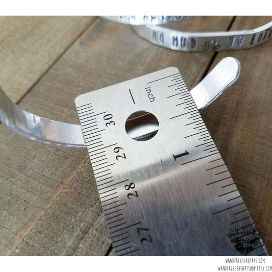 Zen As Fck stamped cuff bracelet-Wanderlust Hearts