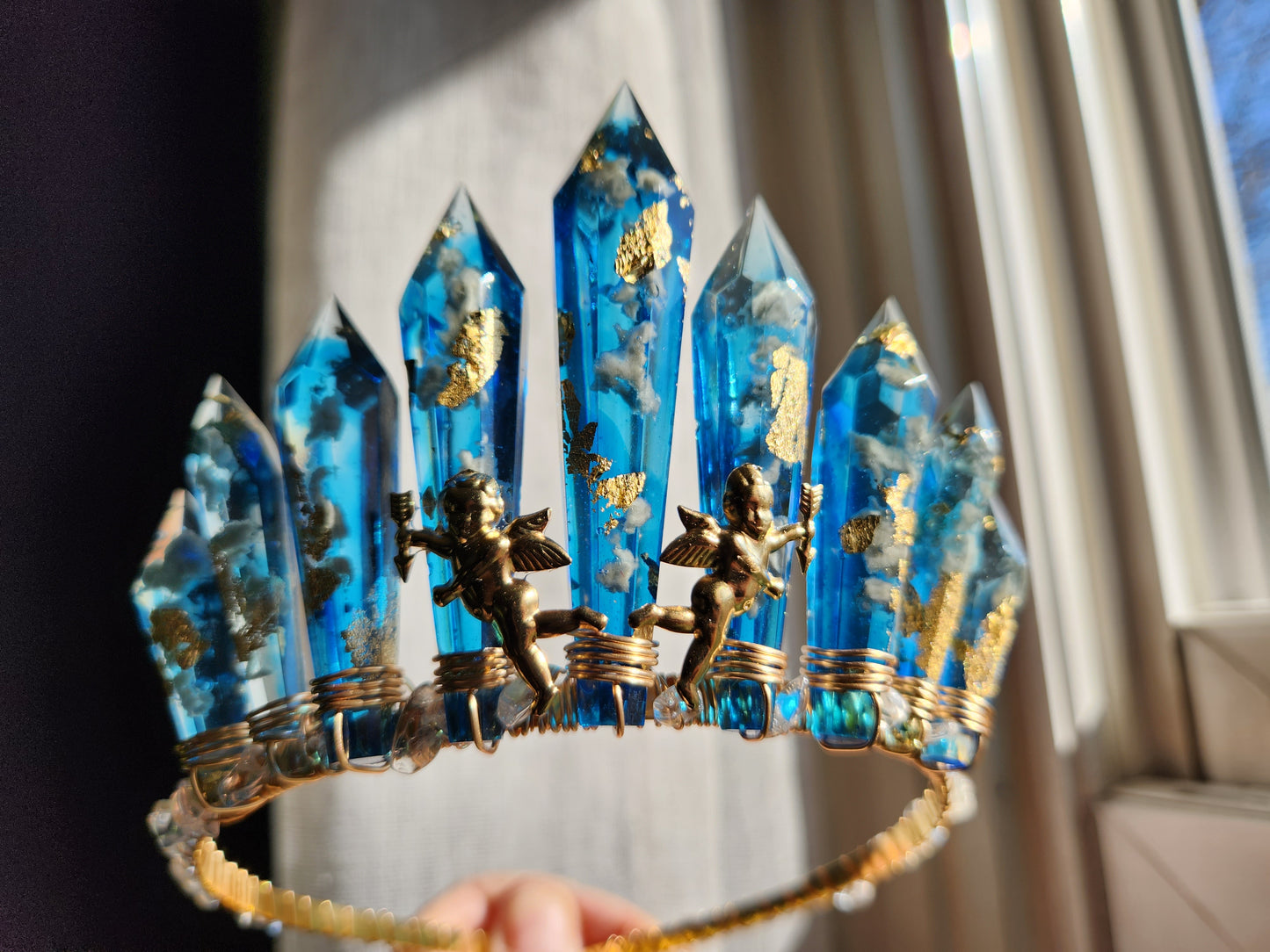 Hera goddess crown headpiece