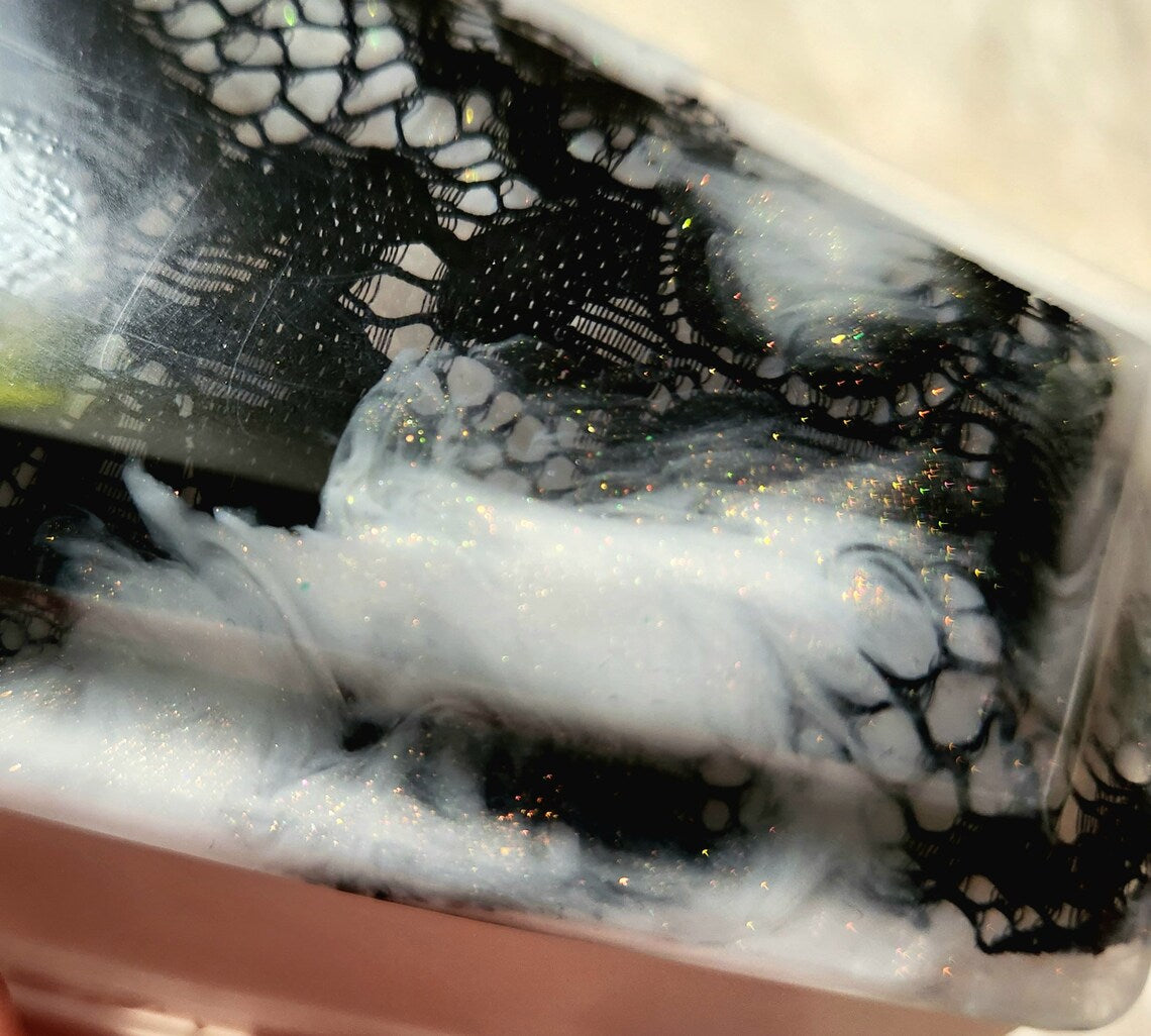 Gothic lace coffin stashbox