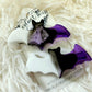 Goth bat hairclips 2PC set