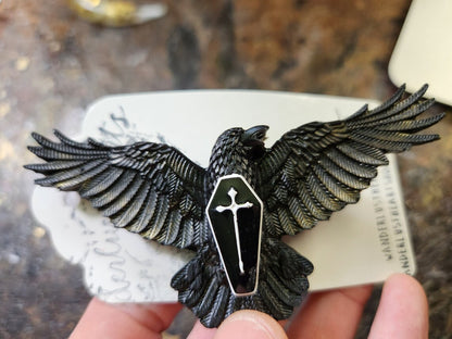 Goth Raven necklace