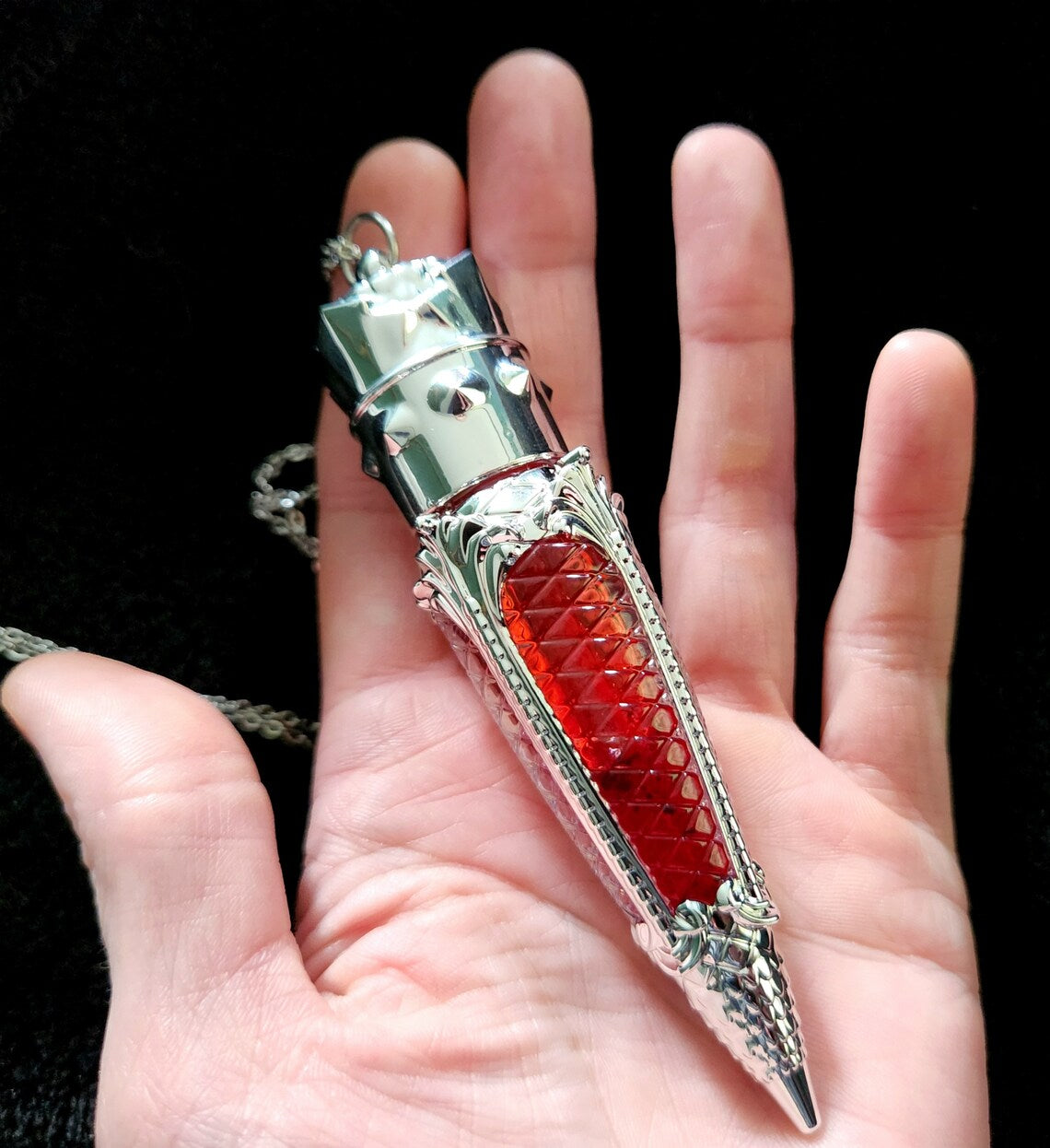 Vampire Elixir vial necklace