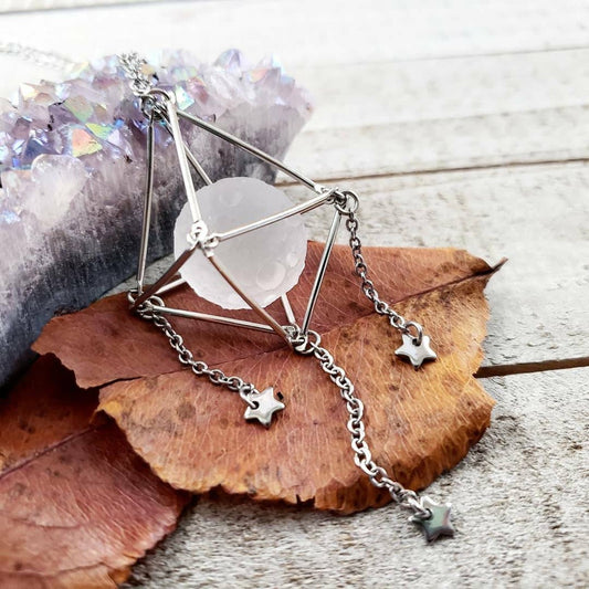 Moon Mirror pendulum charm