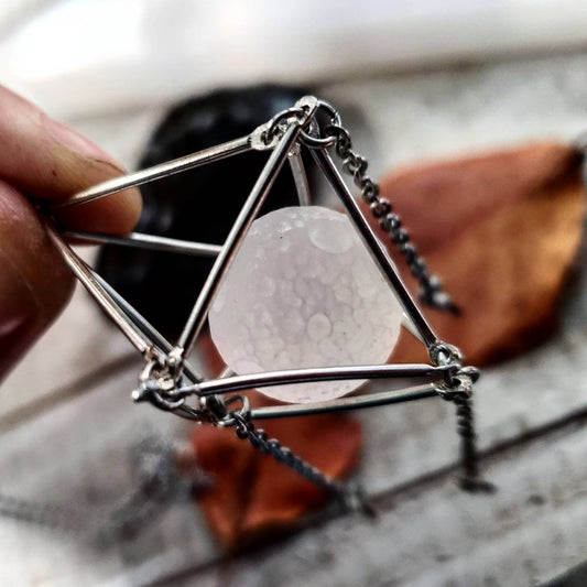 Moon Mirror pendulum charm