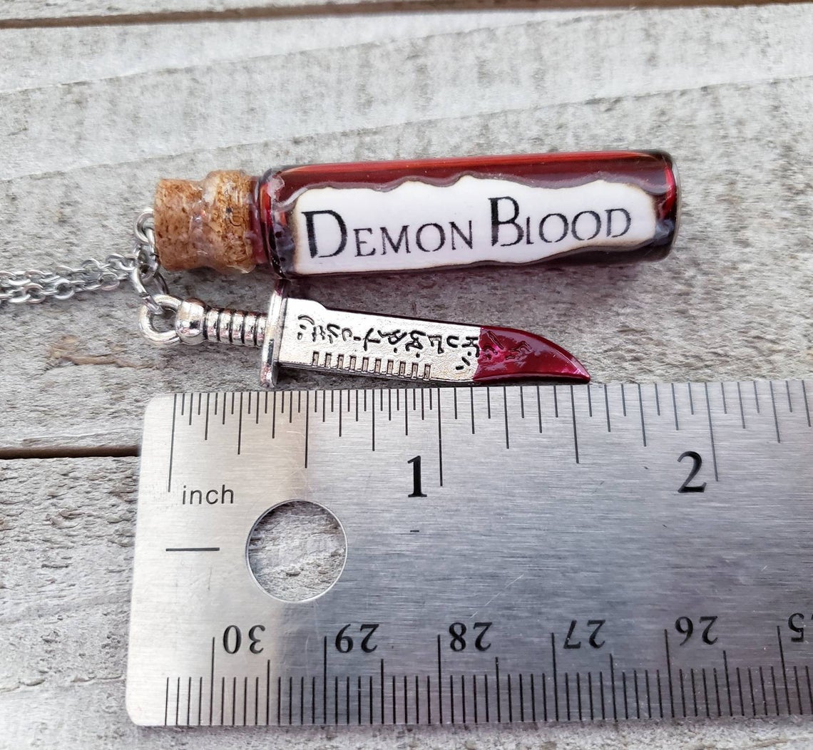 Supernatural Demon blood necklace