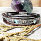 Labradorite leather bracelet