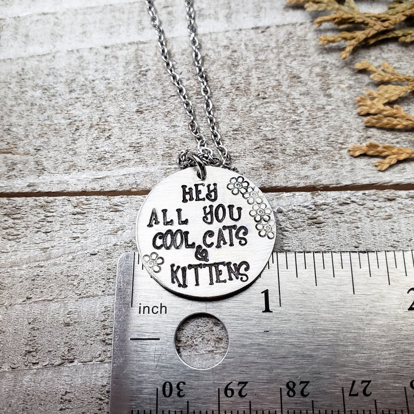 Cool cats and kittens necklace