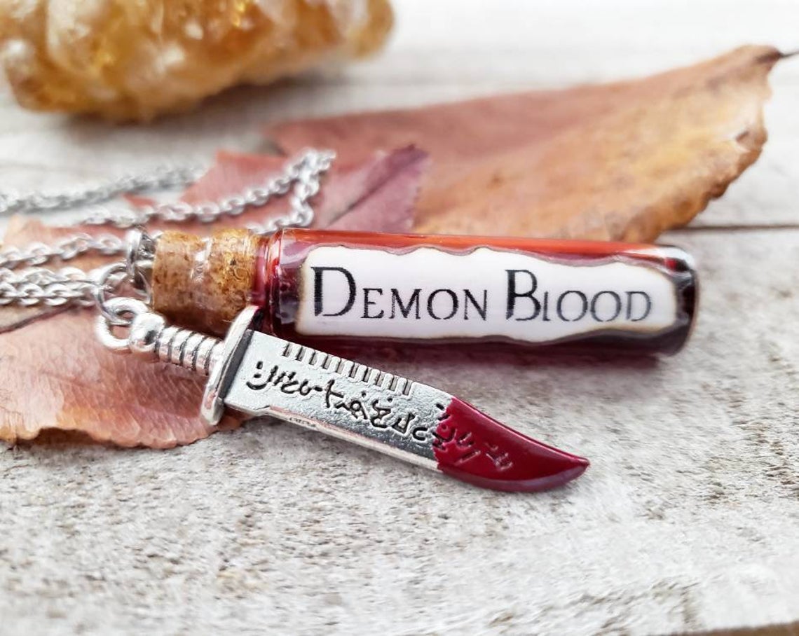Supernatural Demon blood necklace