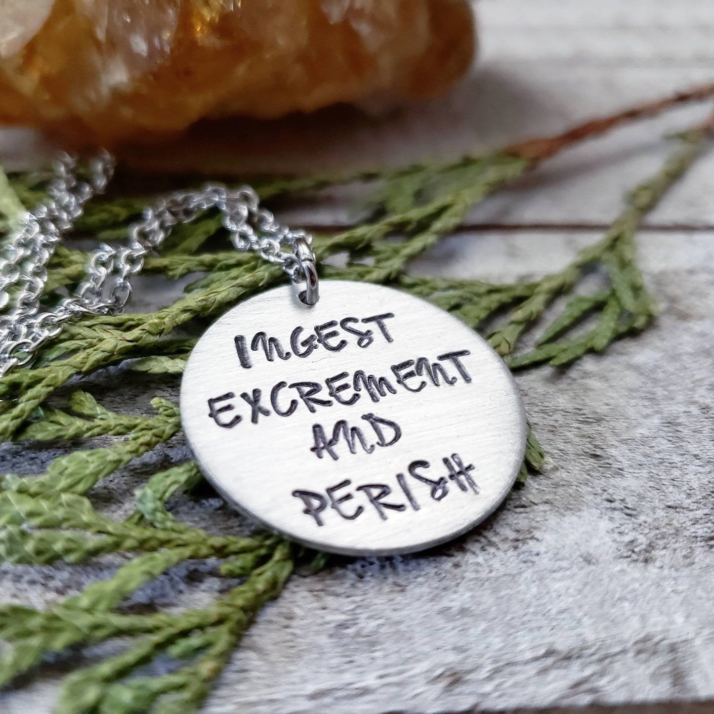Eat sh*t and die necklace
