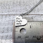 For fuck's sake stamped heart necklace-Wanderlust Hearts