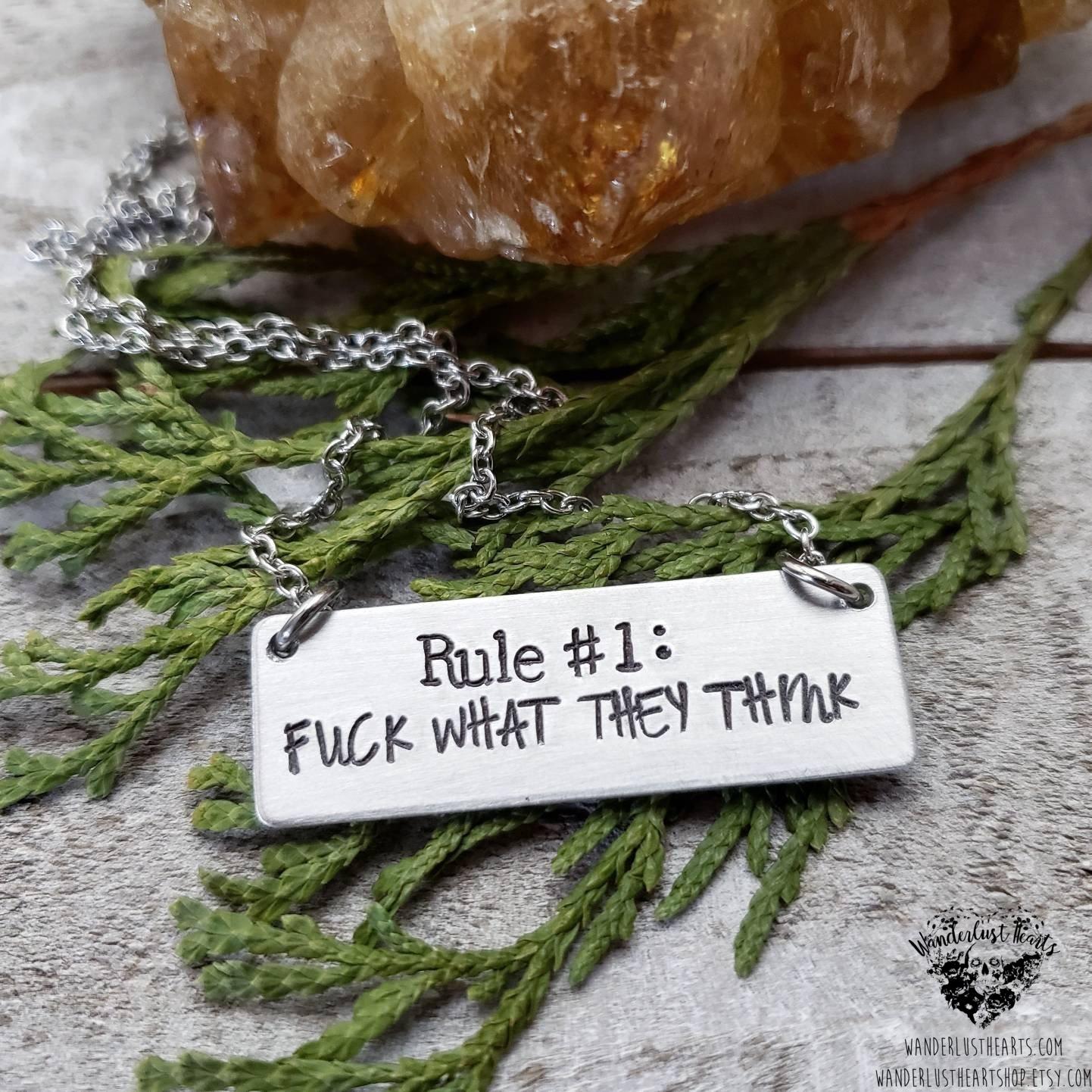 F*ck what they think necklace